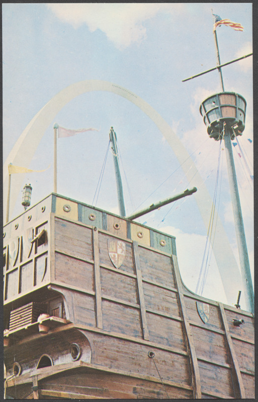 The Santa Maria at the Gateway Arch, Saint Louis riverfront