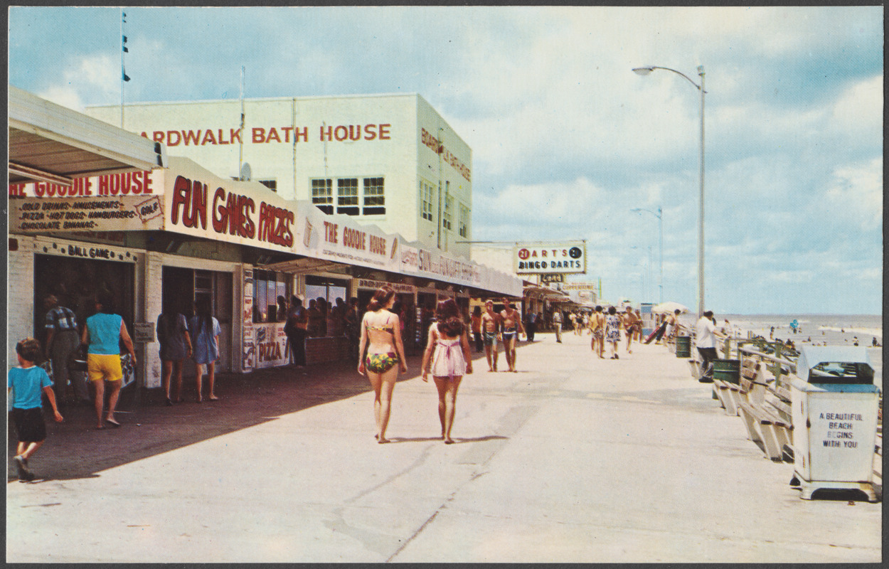 A typical scene along the boardwalk, Jacksonville, Florida Digital Commonwealth