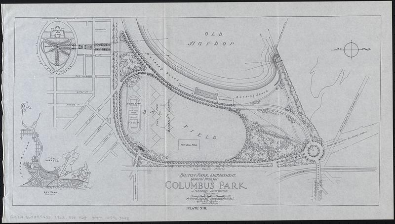 General plan for Columbus Park, Strandway, South Boston