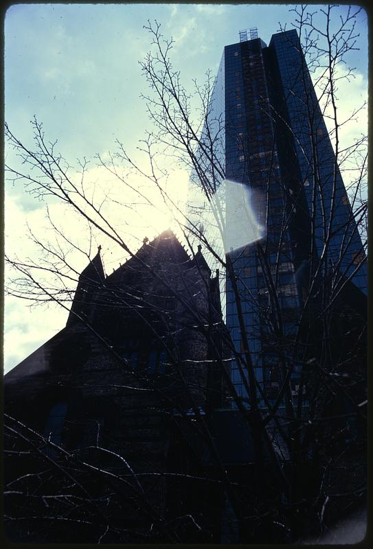 Copley Sq. group - New John Hancock Ins. Co. - Trinity Church toward old John Hancock