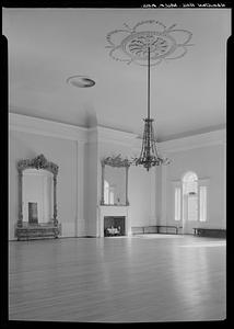 Hamilton Hall, Chestnut Street, Salem: interior, ballroom