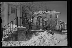 Marblehead, house exterior, snow