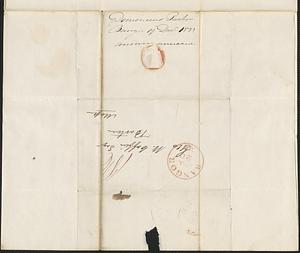 D. Parker to George Coffin, 19 December 1833