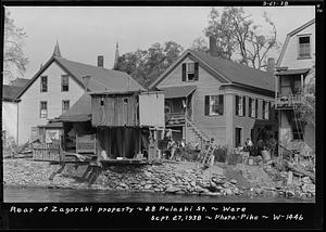 Rear of Zagorski property, 28 Pulaski Street, Ware, Mass., Sep 27, 1938