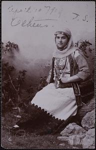 A woman in Greek traditional dress