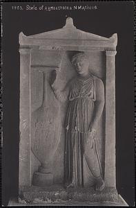 1863. Stele of Agnostratea NM Athens