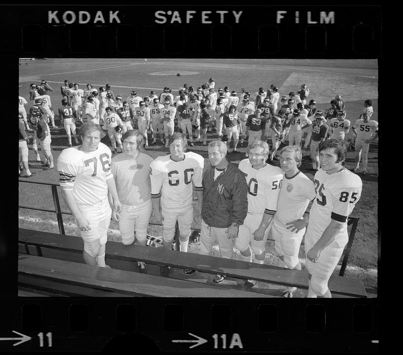 Northeastern University football team and coach, Boston