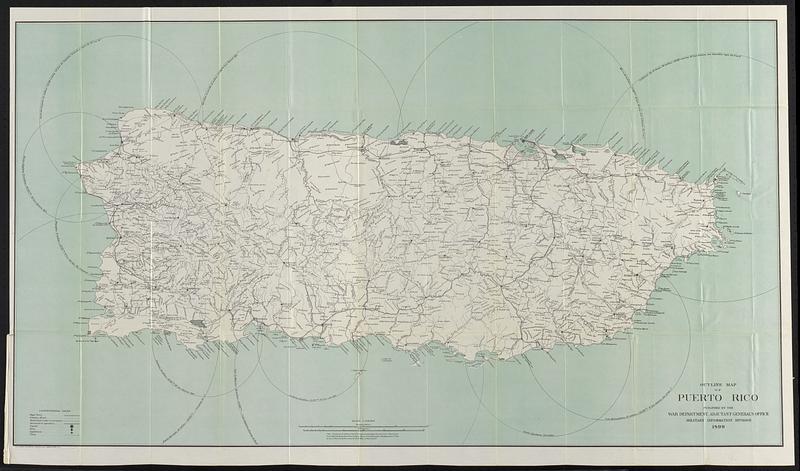 Outline map of Puerto Rico