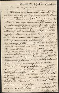 Mashpee Revolt, 1833-1834 - Letter from Josiah J. Fiske to Gov. Levi Lincoln, July 3, 1833 6PM