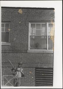 Dana up to bat during a baseball in Newtowne Court