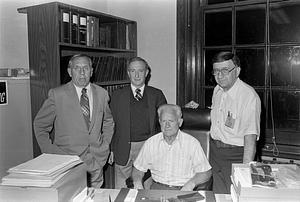 Election commissioners - David Greenspan, Jimmy Joyce and City Clerk John Dalis