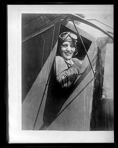 Ruth Elder in her plane