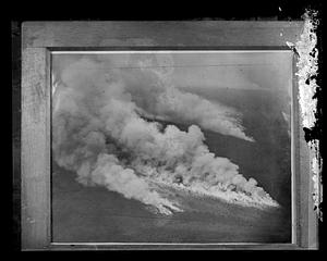 Unidentified incident creating smoke in water