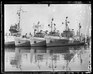 Ships, possibly Coast Guard rum chasers