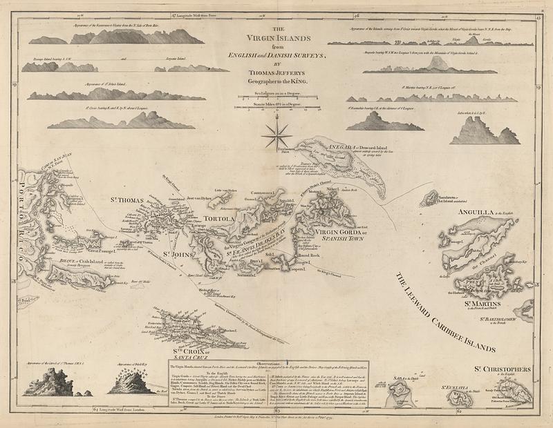 The Virgin Islands from English and Danish surveys