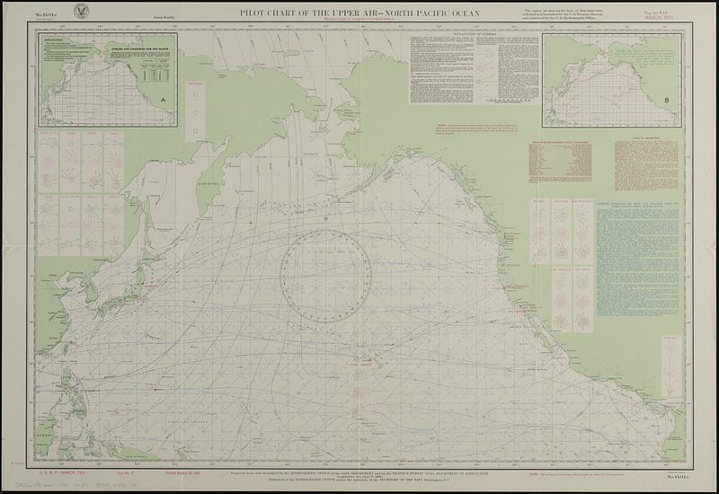 Pilot chart of the upper air - North Pacific Ocean