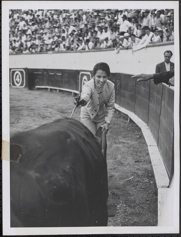 A brave lady