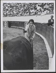 A brave lady