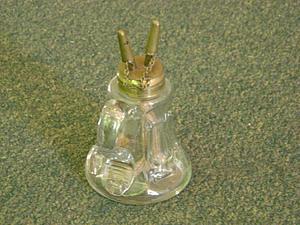 American pressed glass fluid lamp