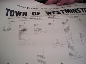 List of persons in the town of Westminster
