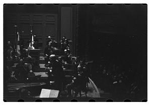 Orchestra performance, Boston Symphony Hall