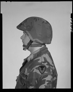 Parachutist helmet - side view