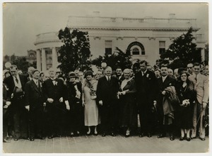 Helen Keller with President Herbert Hoover at the White House
