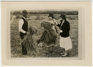 Helen Keller in Hay Field