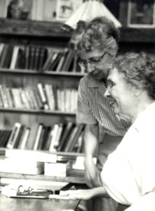 Helen Keller and Nella Braddy Henney in Forest Hills