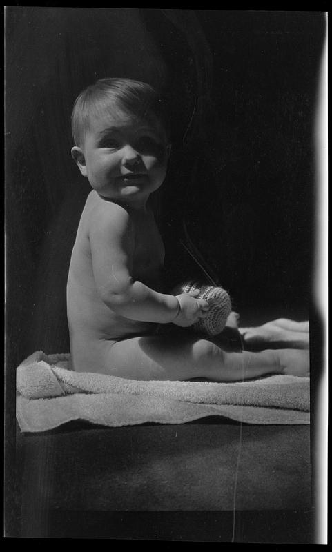 Baby on towel