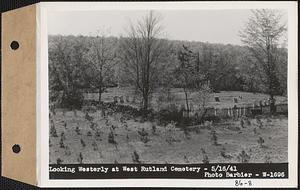 Looking westerly at West Rutland Cemetery, Rutland, Mass., May 16, 1941