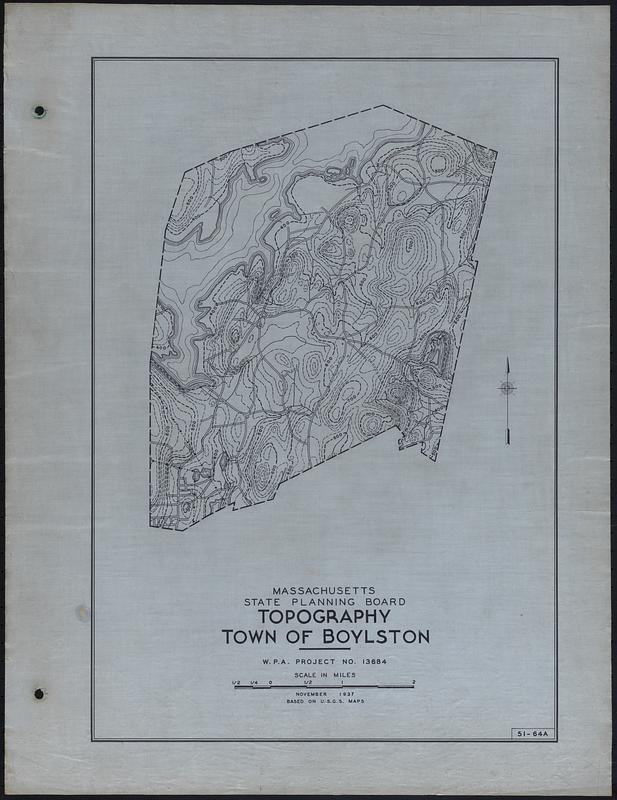 Topography Town of Boylston Digital Commonwealth
