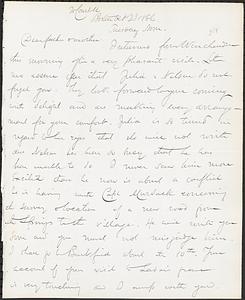 Letter from John D. Long to Zadoc Long and Julia D. Long, October 23, 1866