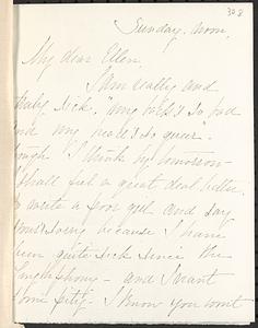 Letter from Mary W. Glover to Ellen