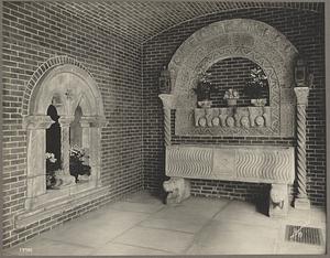 Interior view of Gardner Museum, court cloister, end