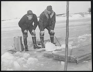 When the sticks flips, Roy and Robert Spaulding, father and son from Georgetown, will know they've caught something.