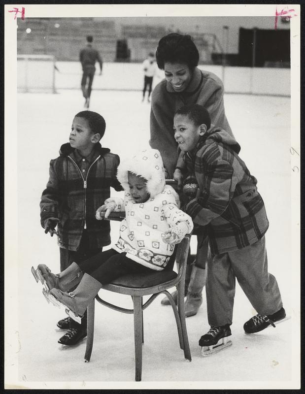 Mrs. Rose Russell, Jacob Russell age 5, Karen - 3, William Jr. 7.