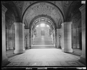 Boston Public Library, staircase on the main floor