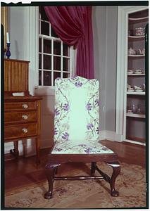 Crewelwork chair, Asa Stebbins House, Deerfield