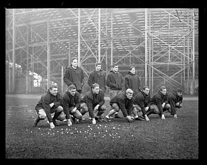 Football team posing