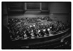 Recording "La Mer" for Victor R.C.A., Dr. K & Boston Symphony Orchestra, also recording mch.