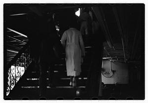 Passengers getting on a ship