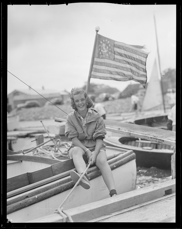 Young sailing girl