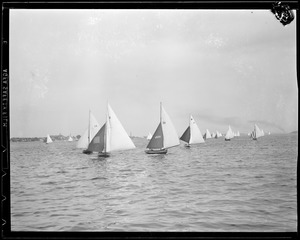 Unidentified sailboats