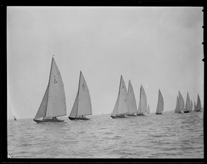 Unidentified sailboats