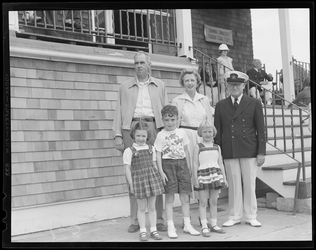 Family at yacht club