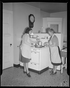 Hazel Wightman in the kitchen at her house at 17 Dorothy Rd., Newton