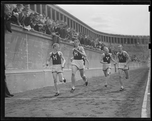 Harvard-Yale meet, at stadium