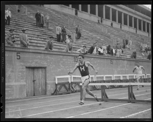 Hurdles at Harvard Stadium