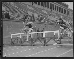 Hurdles at Harvard Stadium